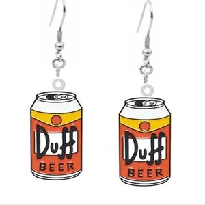 Duff beer earrings